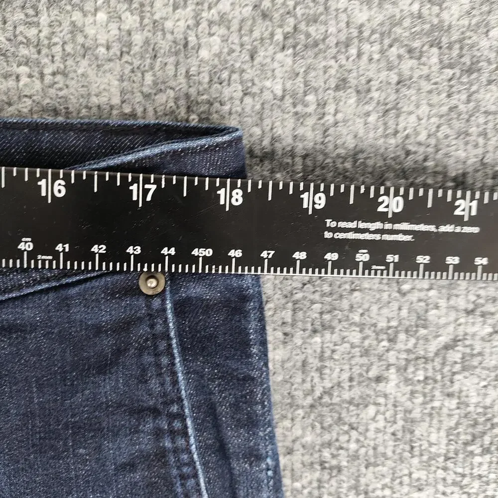 Banana Republic Dark Trouser Jeans Mens 33x34 Blue Dark Wash Straight Denim